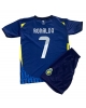 Al-Nassr Cristiano Ronaldo #7 Bortatröja Barn 2024-25 Kortärmad (+ Korta byxor)