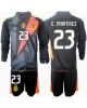 Argentina Emiliano Martinez #23 Målvakt Hemmatröja Barn Copa America 2024 Långärmad (+ Korta byxor)