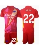 Arsenal David Raya #22 Målvakt Bortatröja Barn 2024-25 Kortärmad (+ Korta byxor)