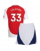 Arsenal Riccardo Calafiori #33 Hemmatröja Barn 2024-25 Kortärmad (+ Korta byxor)