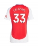 Arsenal Riccardo Calafiori #33 Hemmatröja Kvinnor 2024-25 Kortärmad