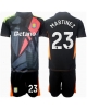 Aston Villa Emiliano Martinez #23 Målvakt Bortatröja Barn 2024-25 Kortärmad (+ Korta byxor)