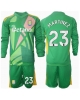 Aston Villa Emiliano Martinez #23 Målvakt Hemmatröja Barn 2024-25 Långärmad (+ Korta byxor)