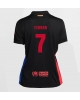Barcelona Ferran Torres #7 Bortatröja Kvinnor 2024-25 Kortärmad