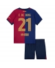 Barcelona Frenkie de Jong #21 Hemmatröja Barn 2024-25 Kortärmad (+ Korta byxor)