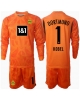 Borussia Dortmund Gregor Kobel #1 Målvakt Tredjeställ Barn 2024-25 Långärmad (+ Korta byxor)