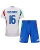 Italien Bryan Cristante #16 Bortatröja Barn EM 2024 Kortärmad (+ Korta byxor)