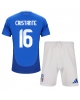Italien Bryan Cristante #16 Hemmatröja Barn EM 2024 Kortärmad (+ Korta byxor)