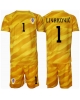Kroatien Dominik Livakovic #1 Målvakt Hemmatröja Barn EM 2024 Kortärmad (+ Korta byxor)