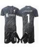 Liverpool Alisson Becker #1 Målvakt Hemmatröja Barn 2024-25 Kortärmad (+ Korta byxor)