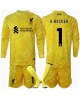 Liverpool Alisson Becker #1 Målvakt Tredjeställ Barn 2024-25 Långärmad (+ Korta byxor)