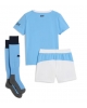 Manchester City Hemmatröja Barn 2025-26 Kortärmad (+ Korta byxor)