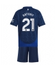 Manchester United Antony #21 Bortatröja Barn 2024-25 Kortärmad (+ Korta byxor)