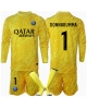 Paris Saint-Germain Gianluigi Donnarumma #1 Målvakt Tredjeställ Barn 2024-25 Långärmad (+ Korta byxor)