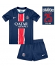 Paris Saint-Germain Hemmatröja Barn 2024-25 UCL Champions Kortärmad (+ Korta byxor)